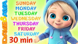 days week dave ava nursery rhymes colors song baby rhymes