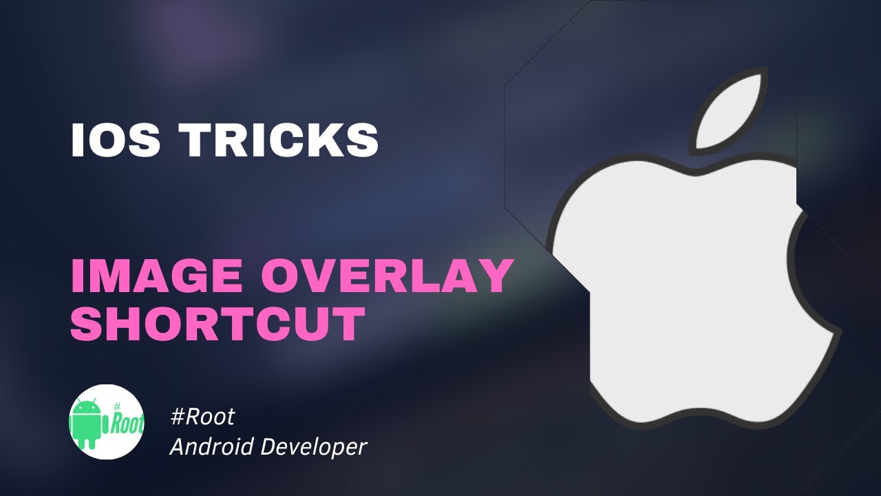 How to add overlay images shortcut on iOS - YouTube