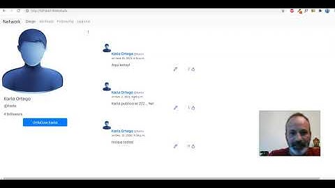 Project 4 Network - CS50 Web Programming with Python & Javascript