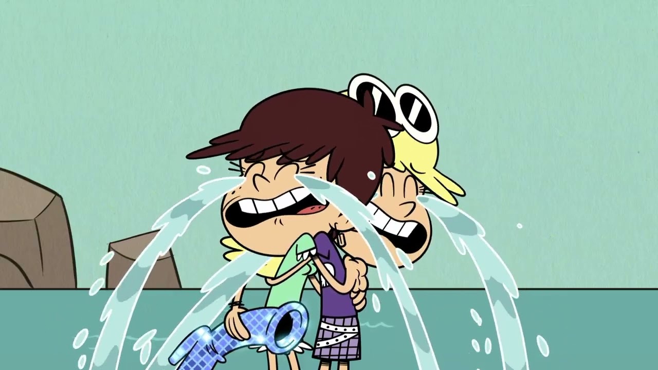 Leni and Luna crying after finding Leonard's disco boots for 10 minutes