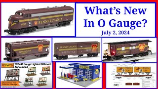New O Gauge Products For July 2, 2024 - Menards "Pennsy Mania" And MTH Electric Trains!