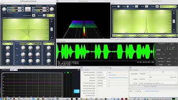 HAM RADIO weak signal work - CW - experimental method using some Linux AUDIO DSP plugins