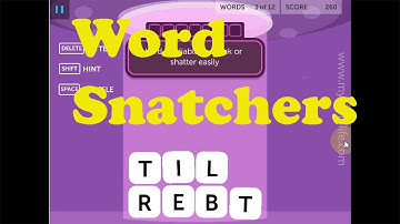 Lumosity Word Snatchers (Language Game)