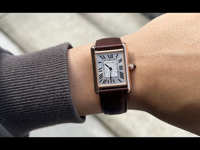 UNBOXING 2022 Cartier Tank Louis Large Model Rose Gold - The Most Versatile  Watch Formal And Casual 