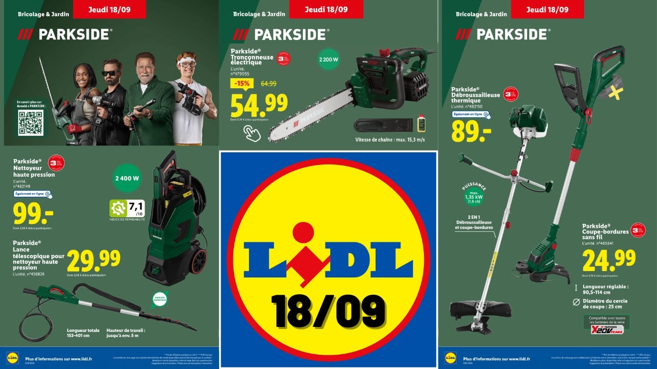 Каталог LIDL на четверг, 18 сентября 2025 г. ✅ Поступление товаров для дома в PARKSIDE 🛠 Акции дл...