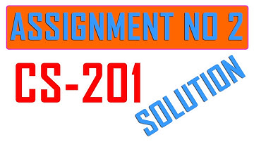 CS-201 Assignment no 2 Solution - Unique & different Method