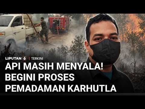 Reporter Emtek Media Perlihatkan Api di Bawah Gambut Palangka Raya yang Sulit Padam | Liputan 6
