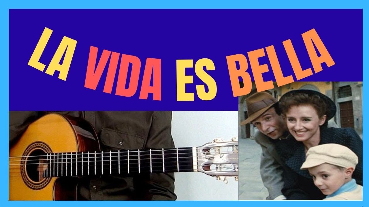 💝 GUITAR Tutorial 🎸 LA VIDA ES BELLA_Acordes, ritmo, tab_LA VITA E