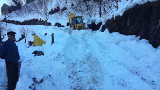 Gerce köyü kar açma çalışmaları.