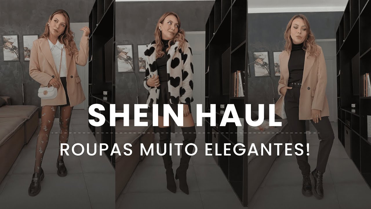COMPRAS DA SHEIN - PROVANDO LOOKS ELEGANTES