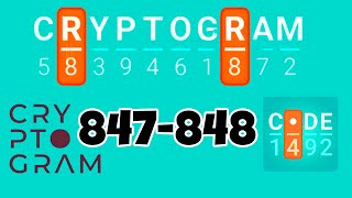 CRYPTOGRAM level 847 848