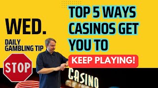 Daily Gambling Tip: Top 5 Ways Casinos 🎰  and Slots Get You to KEEP PLAYING | WATCH OUT! 🛑