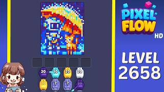 Pixel Flow Level 2658 Solution Walkthrough
