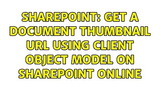 Sharepoint: Get a document thumbnail URL using client object model on SharePoint Online