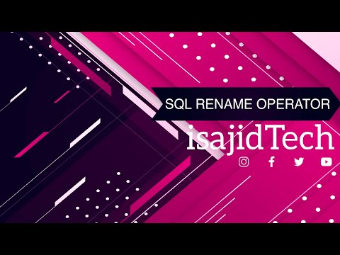 SQL Rename Query | isajidTech | Everything you need to know about sql | MySQL | i sajid | Sajid Tech