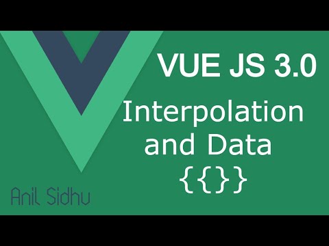 Vue JS 3 tutorial #7 Interpolation and Data