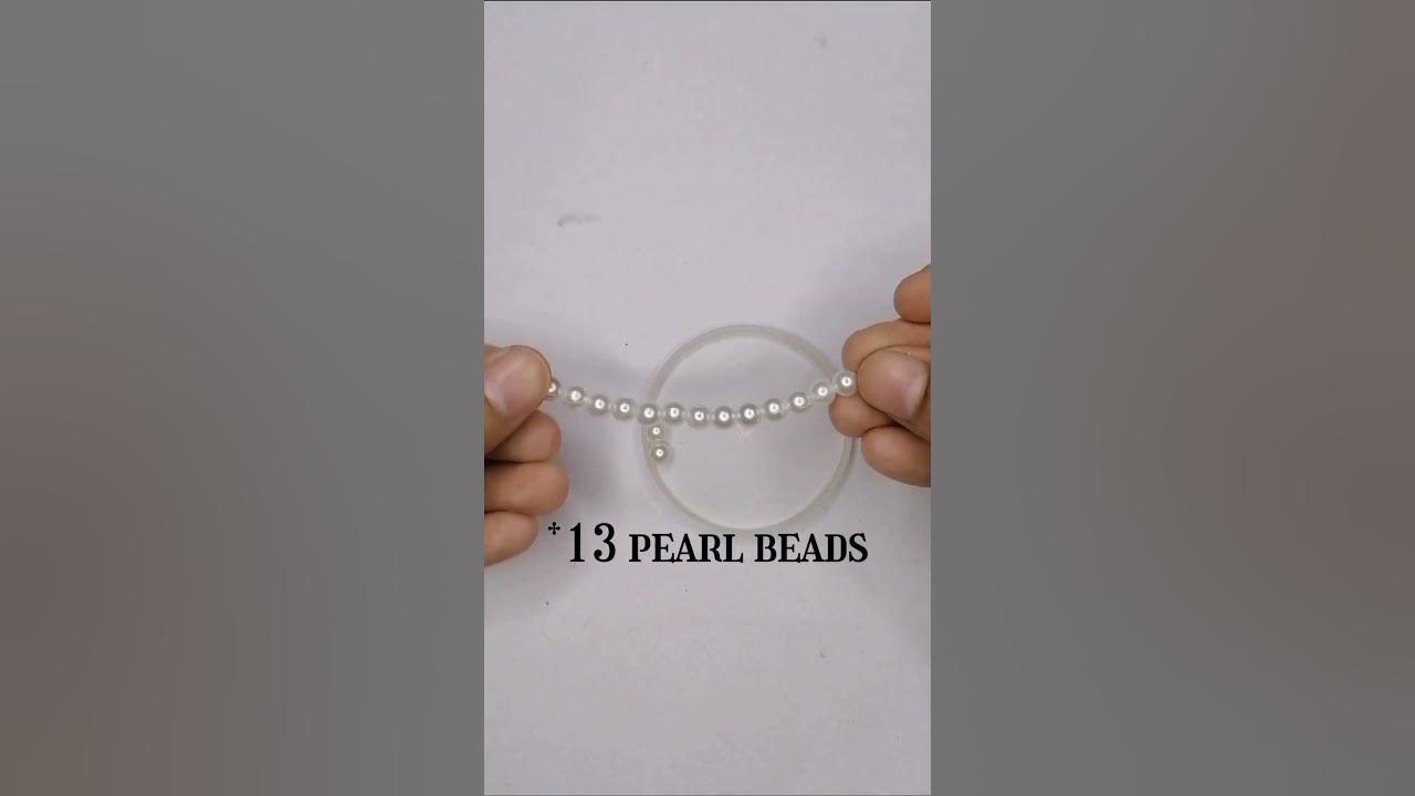 A alphabet Keychain with pearl beads Easy Keychain hack shorts