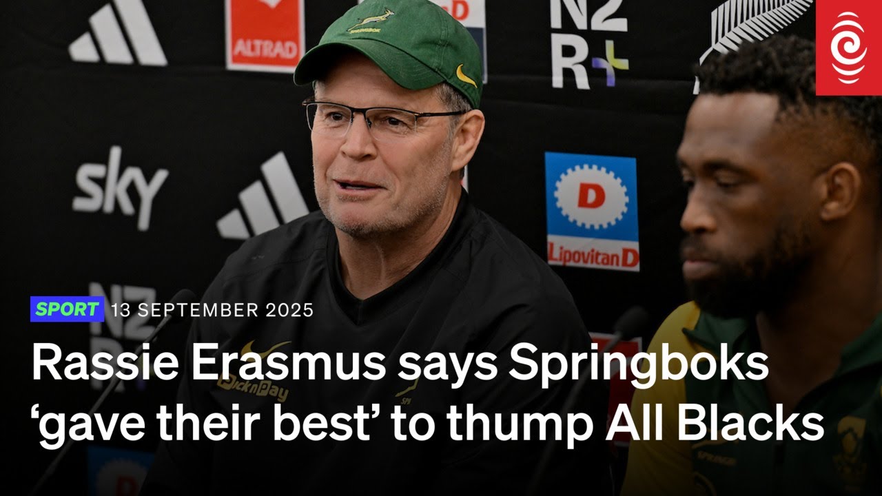 'We gave our best': Rassie Erasmus on historic Springbok win against All Blacks | RNZ
