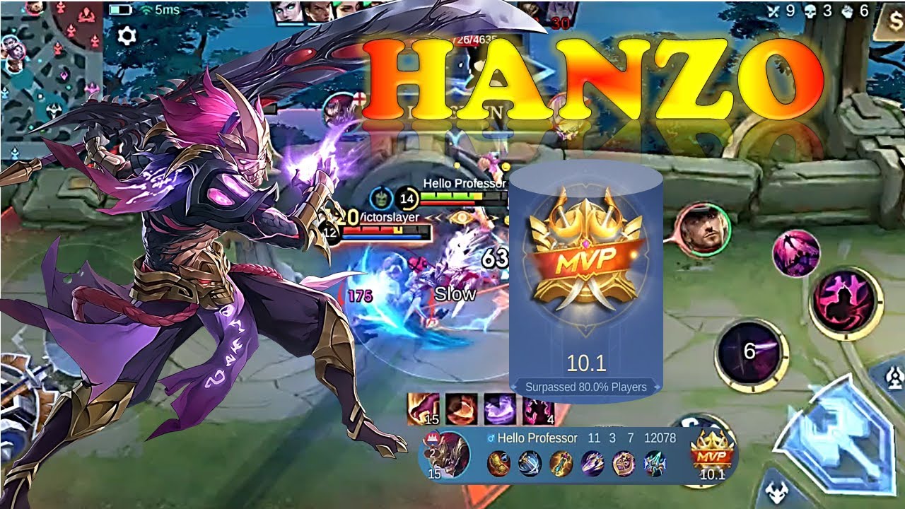 HANZO: MVP Game Play in Mobile Legends Bang Bang #mlbb #mobilelegends # ...