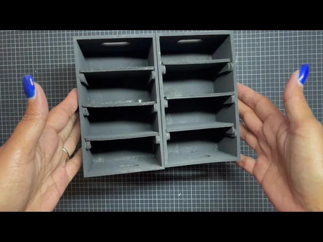 DIY $6 scrapbooks paper storage using items from the Dollar tree