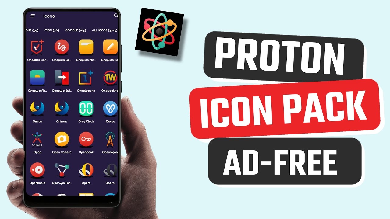 Best Free Proton Icon Pack App for Android