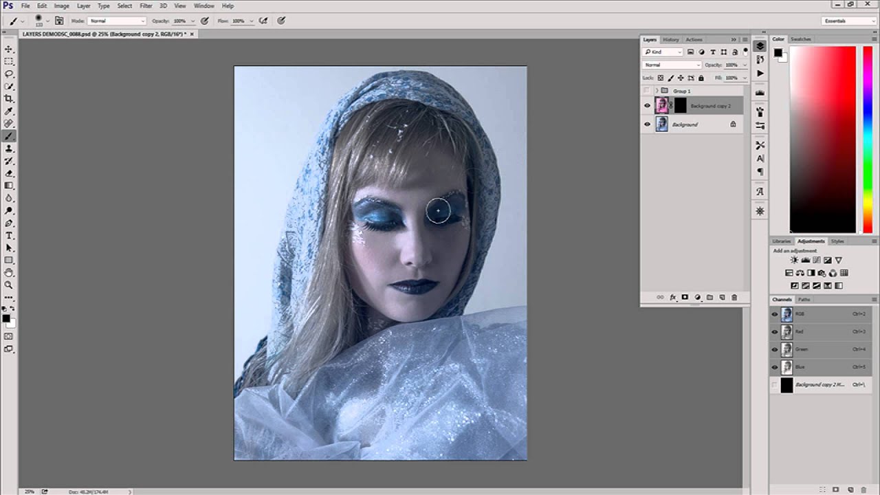 PS CC Layers and Layer Masks - Beginners Tutorial - YouTube
