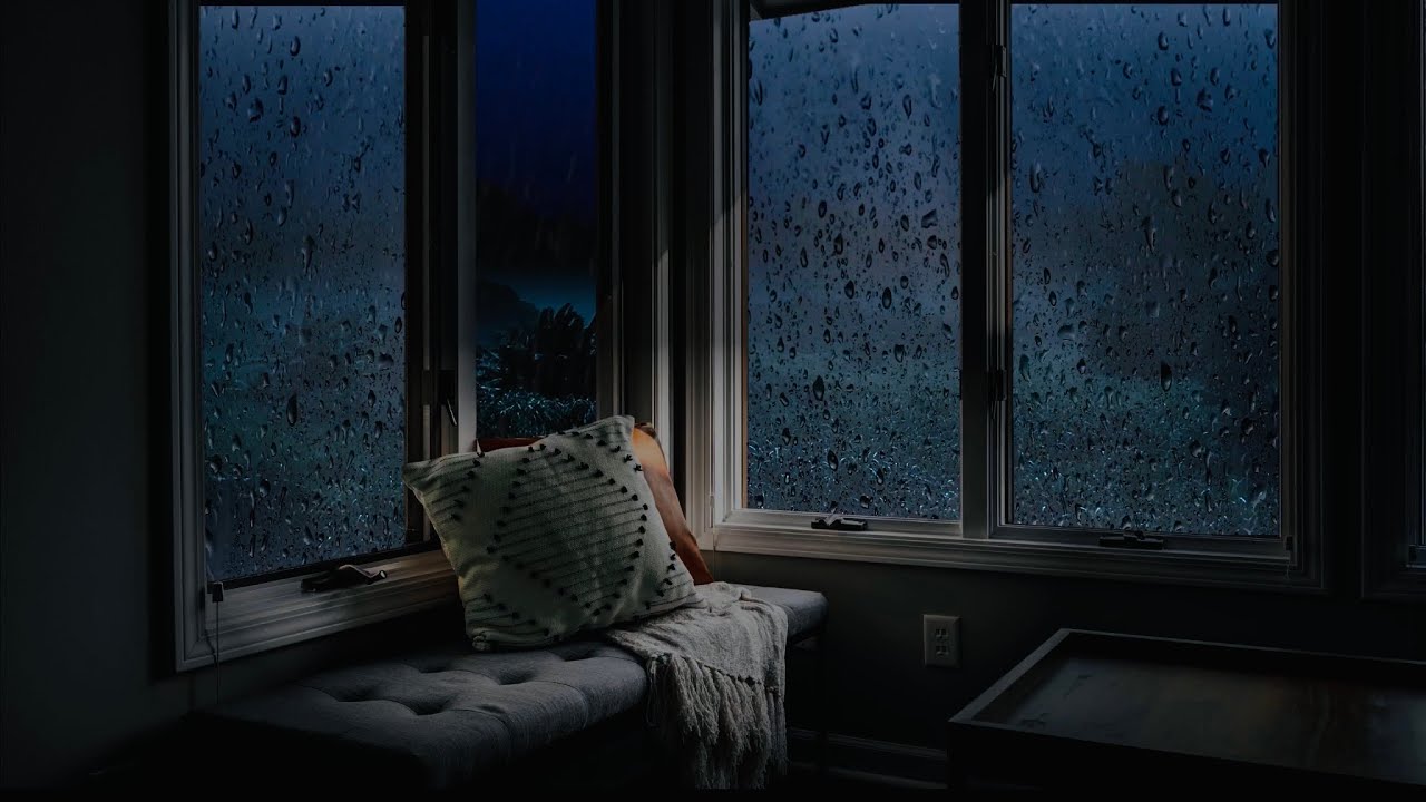 Rainy Evening w/ Wind Gusts Blustering & Someone Playing Piano in The ...
