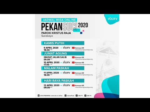 Video: Jadwal Kebaktian Untuk Pekan Suci