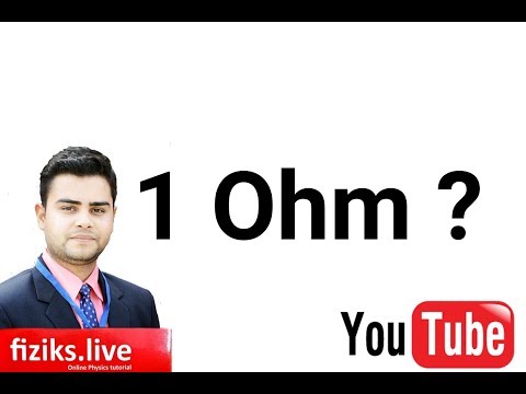1 Ohm potential difference। Hindi and english । Fiziks live
