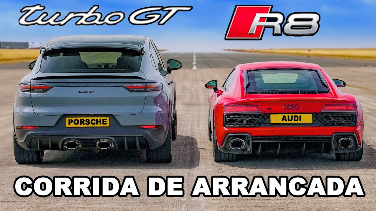Porsche Cayenne Turbo GT vs Audi R8 CORRIDA DE ARRANCADA YouTube