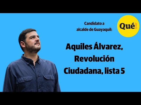 Entrevista a Aquiles Álvarez, candidato a alcalde  de Guayaquil por la Revolución Ciudadana, lista 5