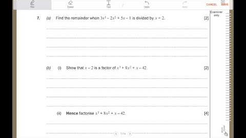 Remainder & Factor Theorem - Additional Maths WJEC