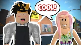 My Niece Visits My Bloxburg Town Roblox Roleplay By Peetahbread - working in my bloxburg movie theater and more roblox roleplay