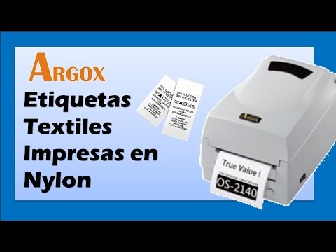 Etiquetas Textiles Impresas en Nylon Con Impresora Argox y Cortadora  Automática - YouTube