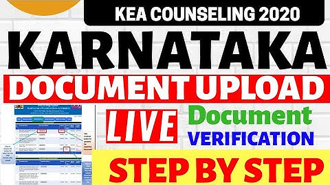 Karanataka NEET 2020 Document Upload Procedure Step By Step/KEA Application Registration Procedure