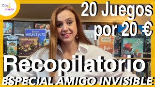 RECOPILATORIO 💰20 Juegos de mesa por 20€💰 - 🎁 ESPECIAL AMIGO INVISIBLE 🎁 (Volumen 3)