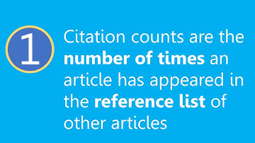 Citation counts