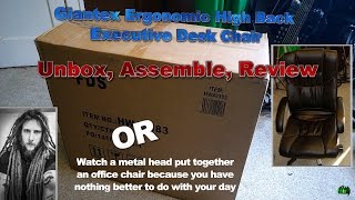 Giantex Ergonomic Executive Office Chair - Unbox, Assemble, Review screenshot 4