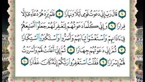 سورة نوح من آيه ٨ الى آيه ١١