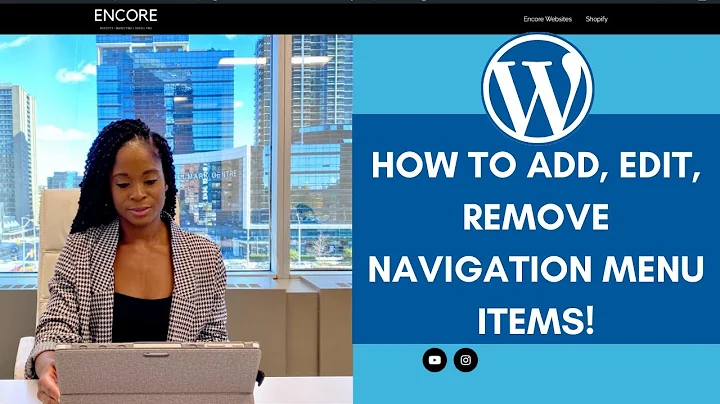 How to add, edit, remove navigation menu items for WordPress