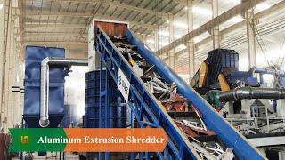 Scrap Waste Aluminum Shredder | Aluminum Profiles Shredder | Aluminum Recycling Machine