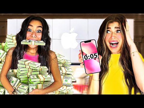 I GAVE My 13 Year Old SiSTER 100 Seconds To SPEND $100,000!!