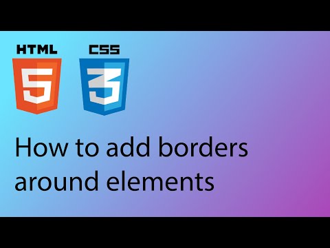 Video: How To Create A Border On A Site, Types Of Borders