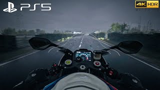 (PS5) Ride 4 in FIRST PERSON | M 1000RR BMW max speed | [4K HDR 60fps]