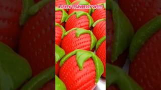 Amazing Skills | Kaju Sweet Making In Strawberry Shape | Cashew Sweet Making