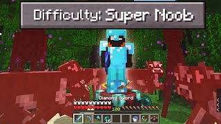 Tamatin Minecraft Difficulty SUPER NOOB! (membunuh tanpa memukul)