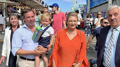 Guillaume & Stefanie of Luxembourg & prince Charle...