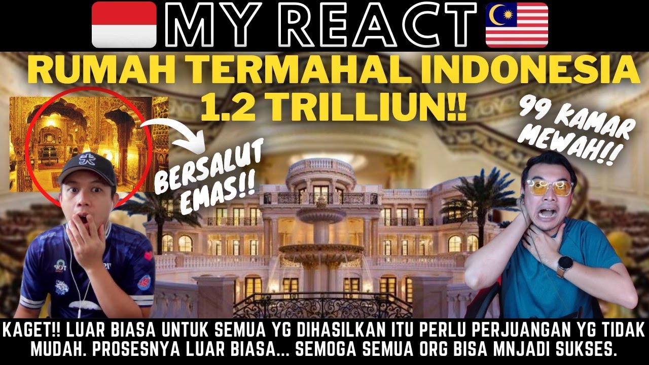 WOW! RUMAH TEMBUS 1 TRILLIUN!! BERSALUT EMAS! GA NYANGKA ADA RUMAH SEMEWAH INI DI INDONESIA!