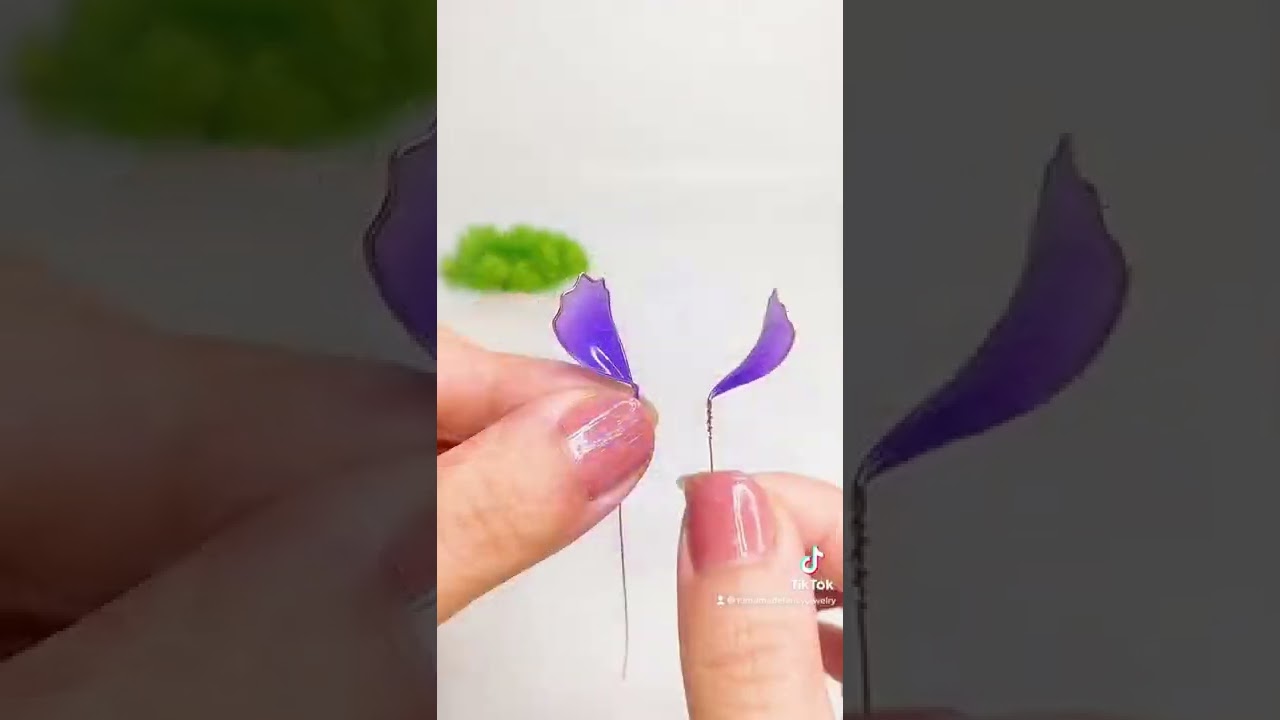 Handmade artificial flowers fluid jewelry diy hairpin tutorial