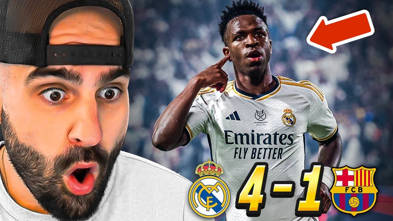 Real Madrid HUMILIATE Barcelona In The SuperCup Final *VINI JR HATTRICK ...